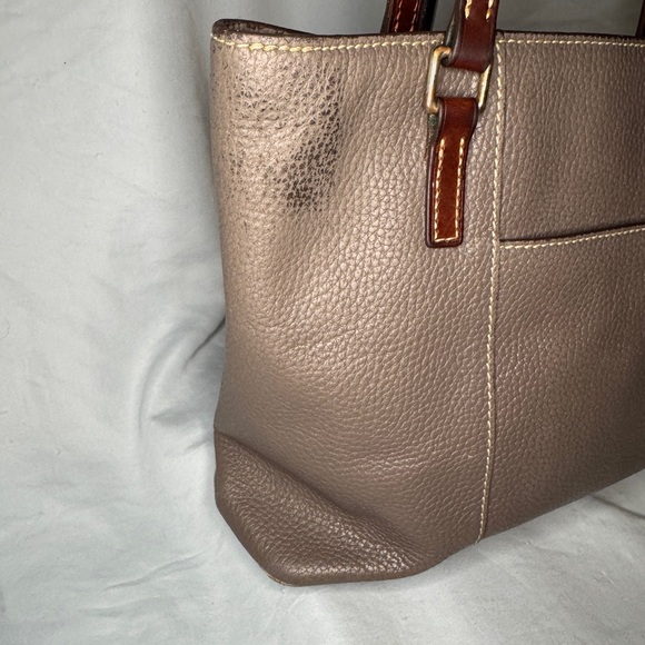 Dooney & Bourke Pebbled Leather Tote | Taupe Brown | Priced to Move - Picture 3 of 8